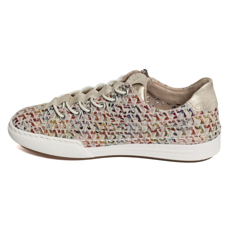 L7255 Beige Multicolore, Slip-On Rieker