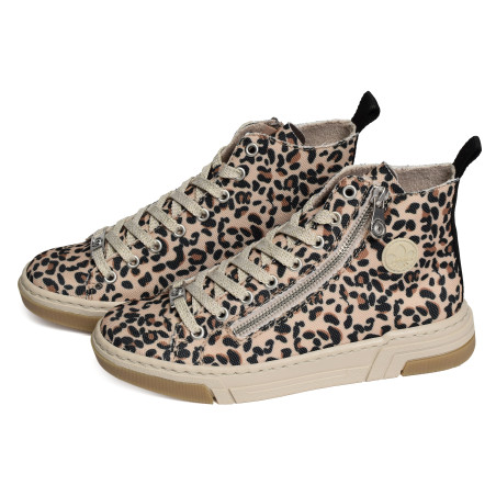 N3903 Léopard, Chaussures montantes Rieker