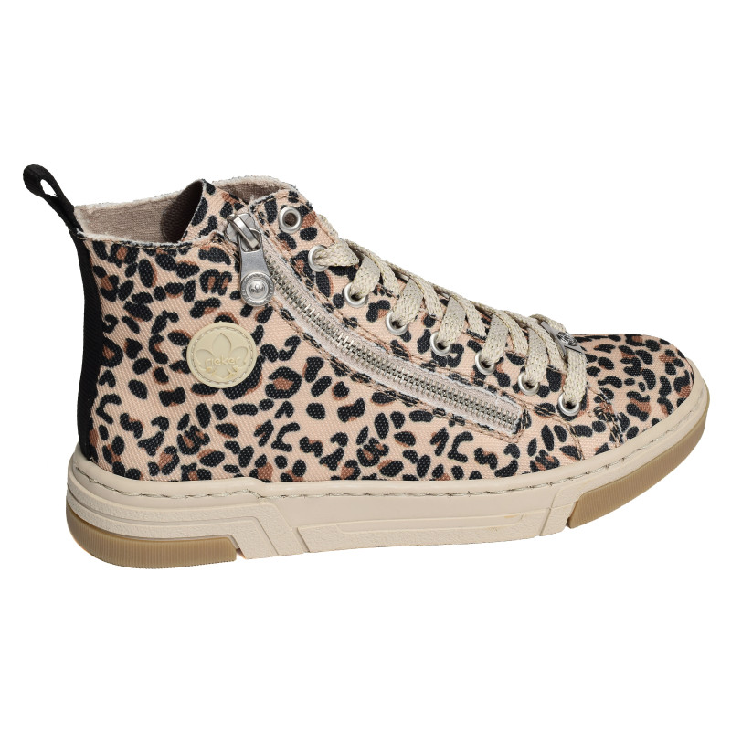 N3903 Léopard, Chaussures montantes Rieker