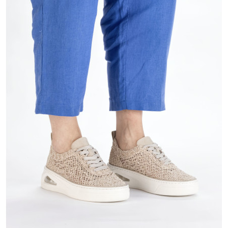 N6409 Beige, Chaussures basses Rieker