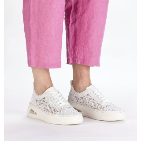 N6409 Blanc, Chaussures basses Rieker