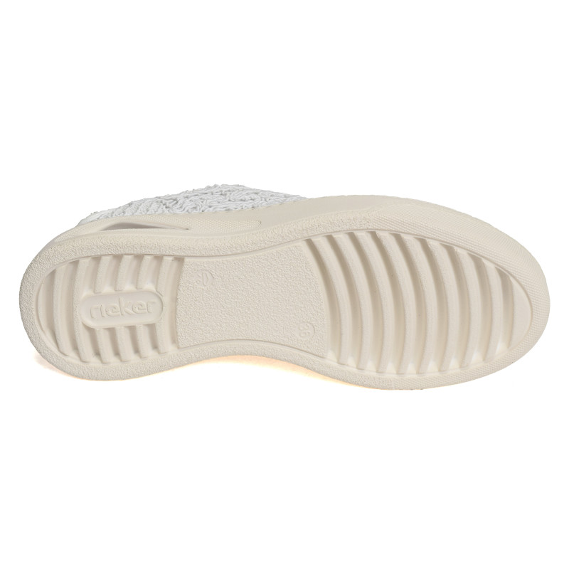 N6409 Blanc, Chaussures basses Rieker