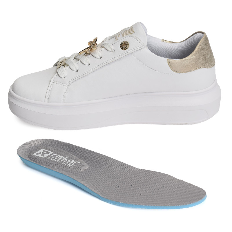 W1202 Blanc, Sneakers basses Rieker