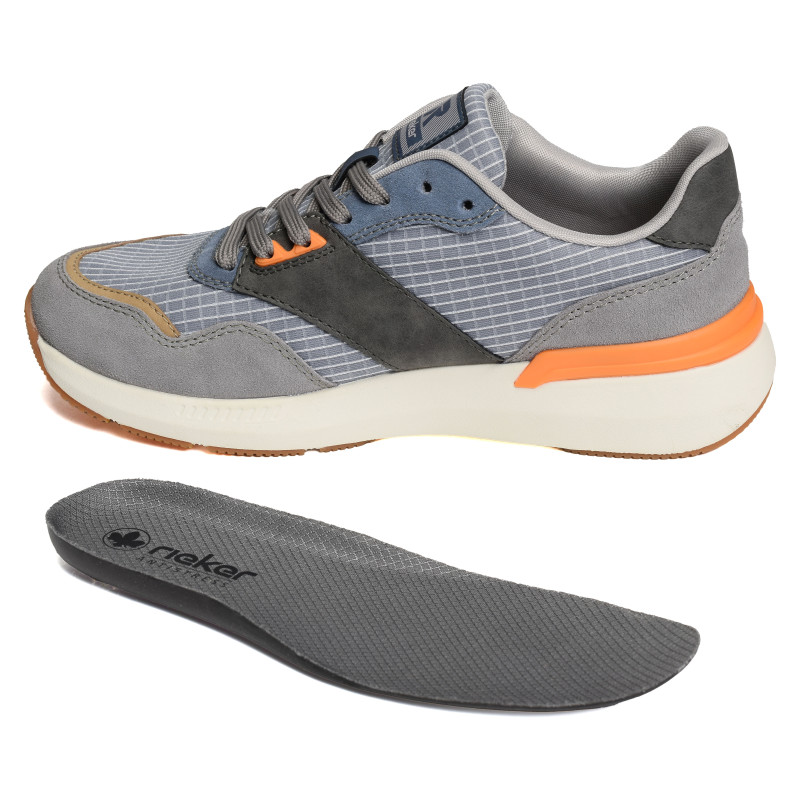 U1402 Bleu Gris, Baskets running Rieker
