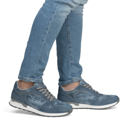 U0312 Bleu, Baskets running Rieker