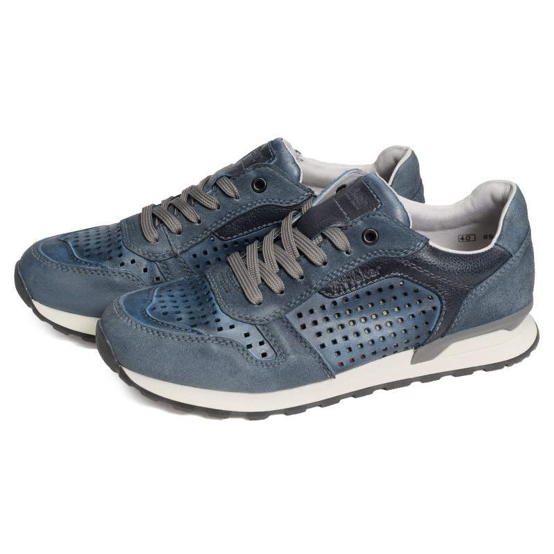 U0312 Bleu, Baskets running Rieker