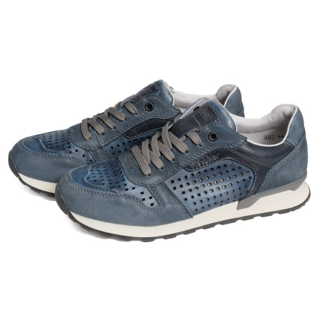 U0312 Bleu, Baskets running Rieker