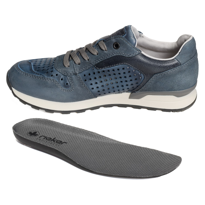 U0312 Bleu, Baskets running Rieker