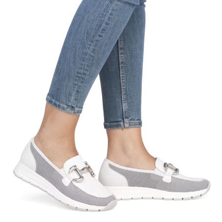 D2G02 Blanc, Mocassins Remonte