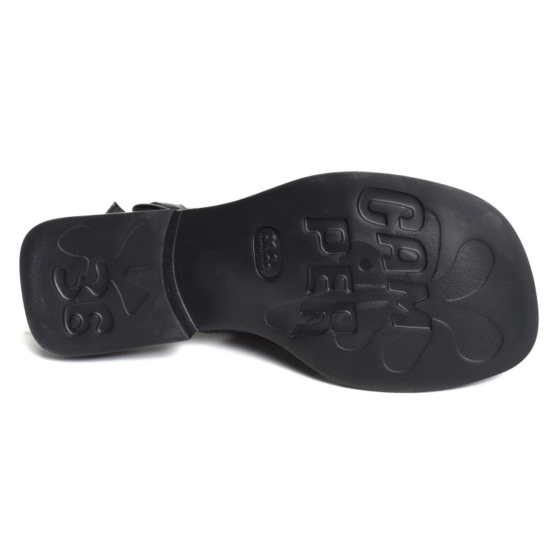 DANA K201600 Noir, Sandales plates Camper