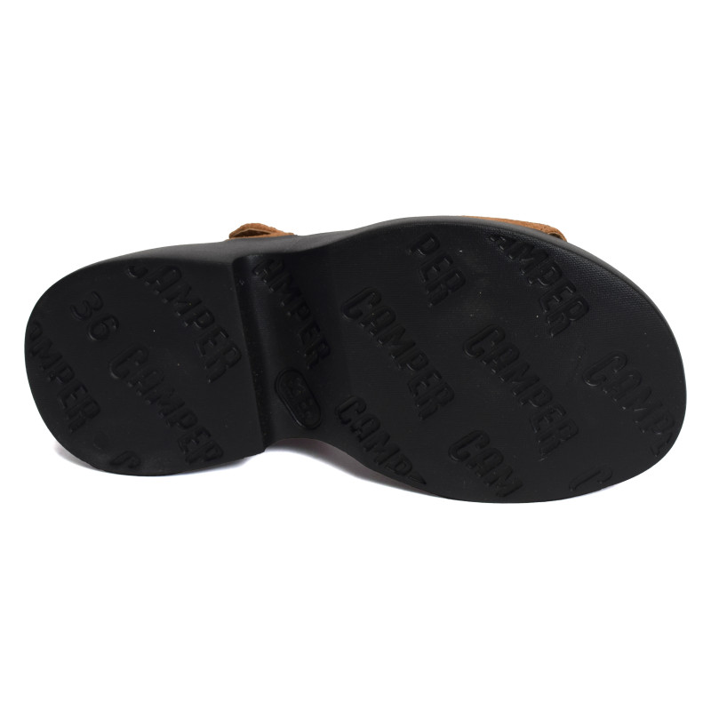 TASHA K201659 Marron, Nu-Pieds à plateforme Camper