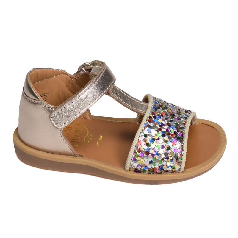 POPPY TAO EASY Platine, Sandales plates & Nu-Pieds Pom d'Api