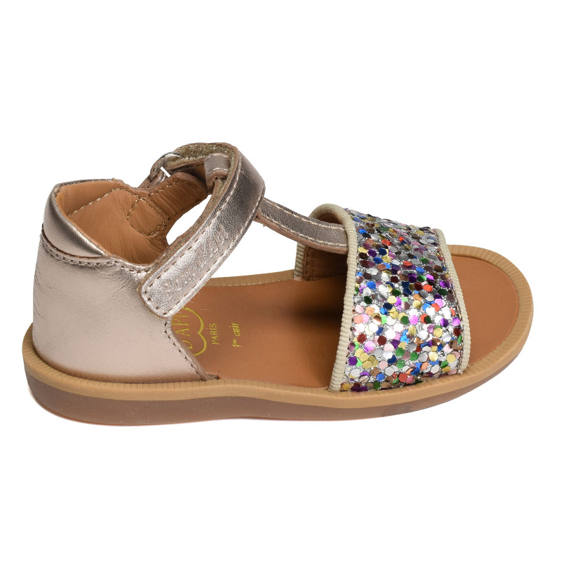 POPPY TAO EASY Platine, Sandales plates & Nu-Pieds Pom d'Api