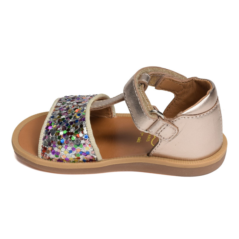 POPPY TAO EASY Platine, Sandales plates & Nu-Pieds Pom d'Api