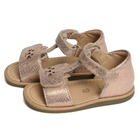TITY MIAOU Rose, Sandales plates & Nu-Pieds Shoopom