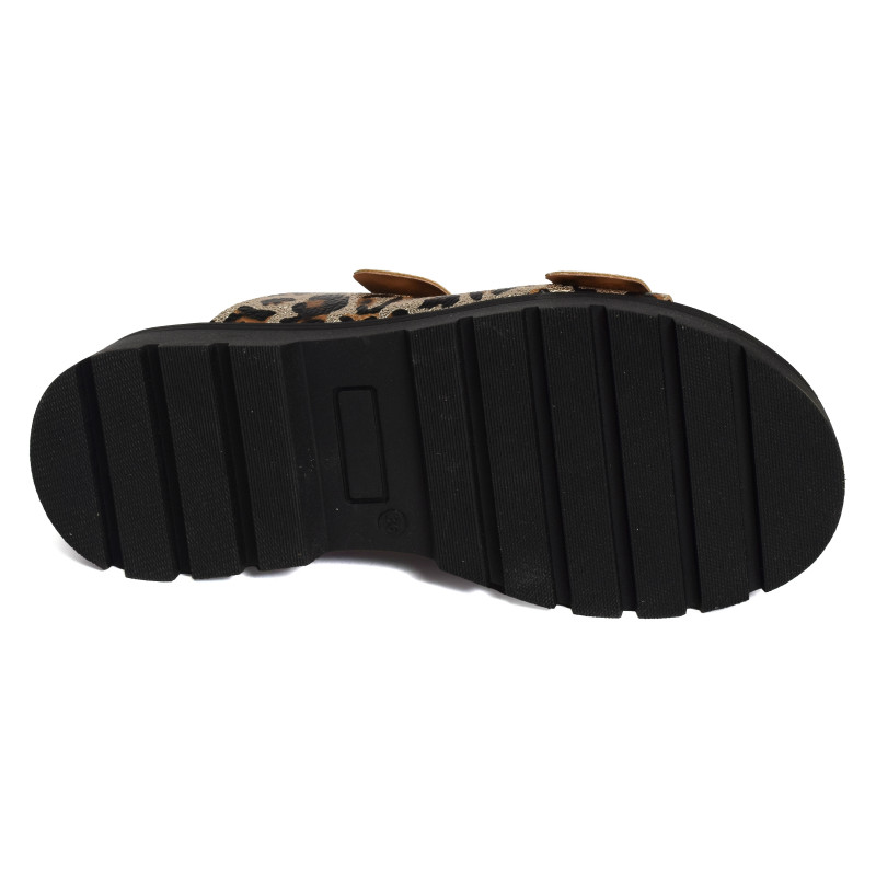 6602 Platine Léopard, Mules Patricia Miller