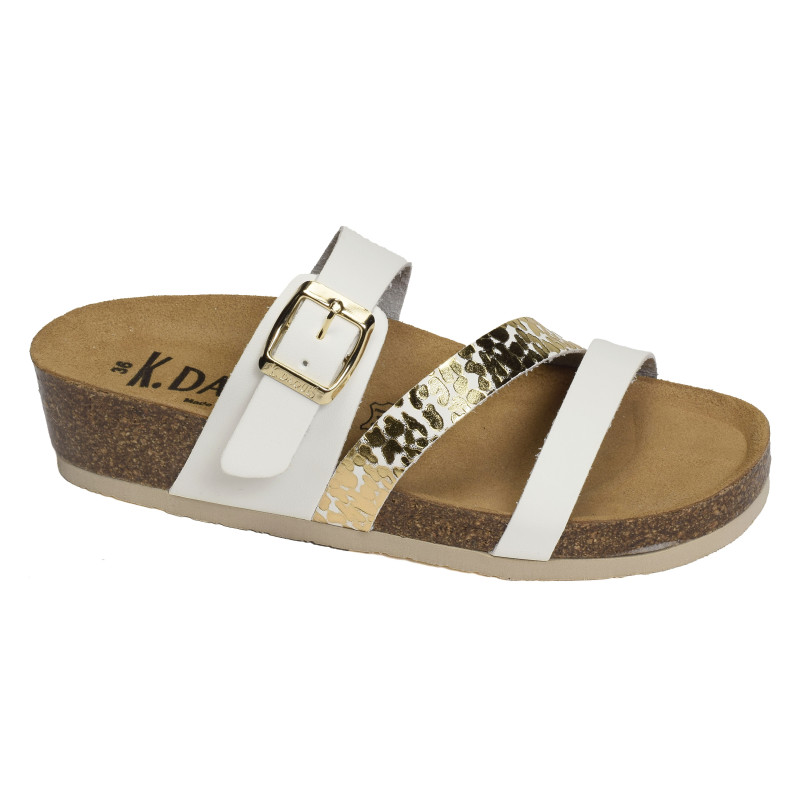GARBIS Blanc, Mules K.Daques