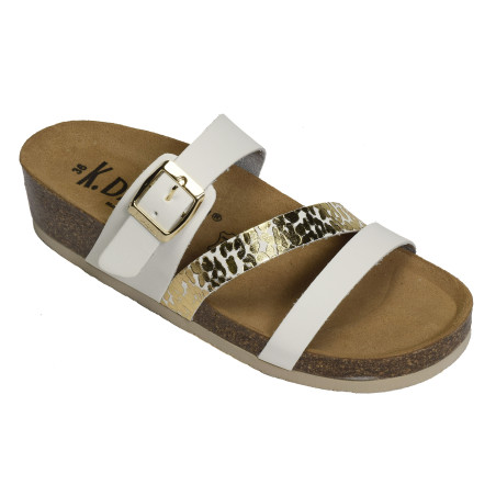 GARBIS Blanc, Mules K.Daques