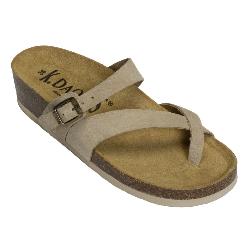 GIRONA Beige, Tongs K.Daques
