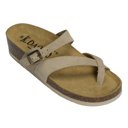 GIRONA Beige, Tongs K.Daques
