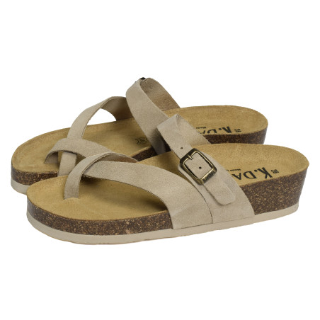 GIRONA Beige, Tongs K.Daques