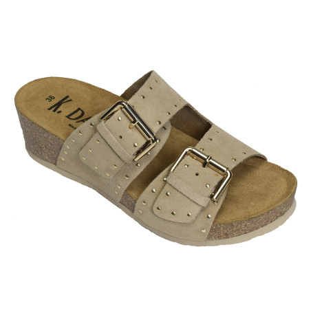 IONA Beige, Mules K.Daques