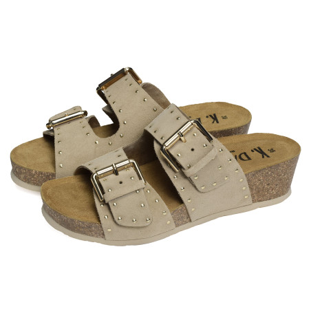 IONA Beige, Mules K.Daques