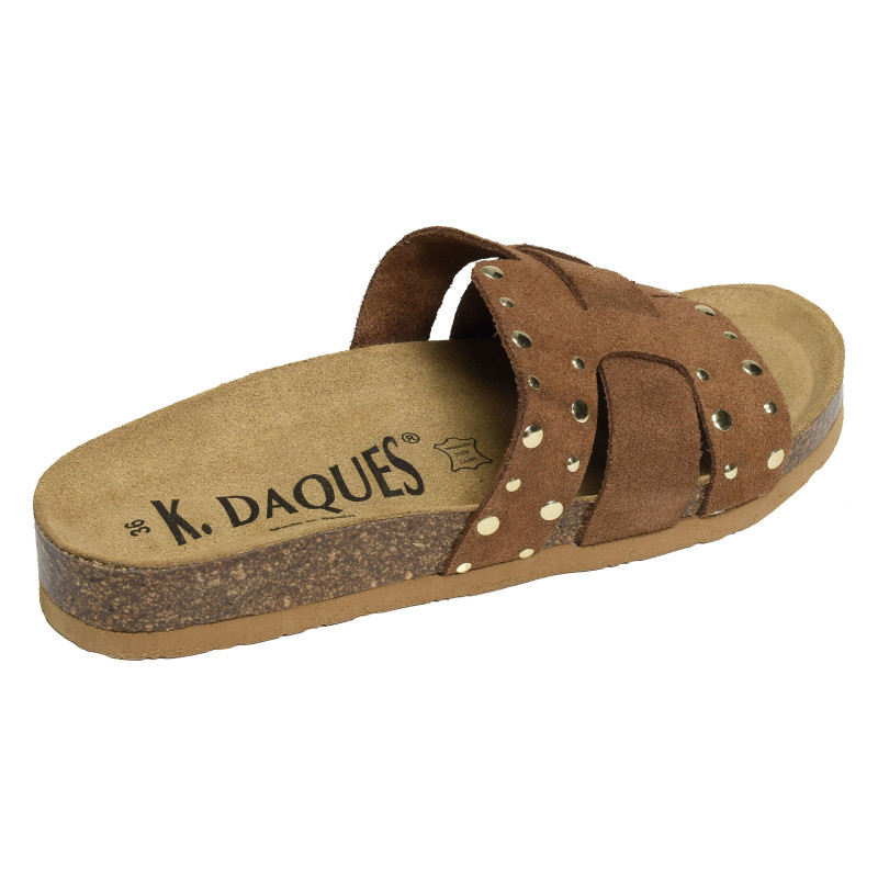 ROSACE Tan, Mules K.Daques