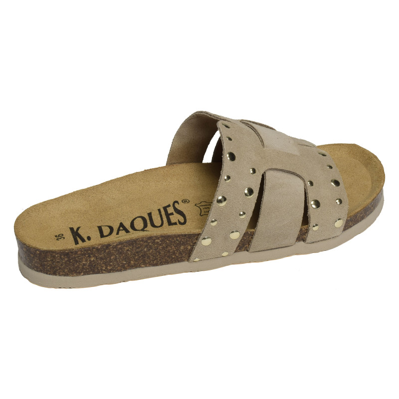 ROSACE Beige, Mules K.Daques