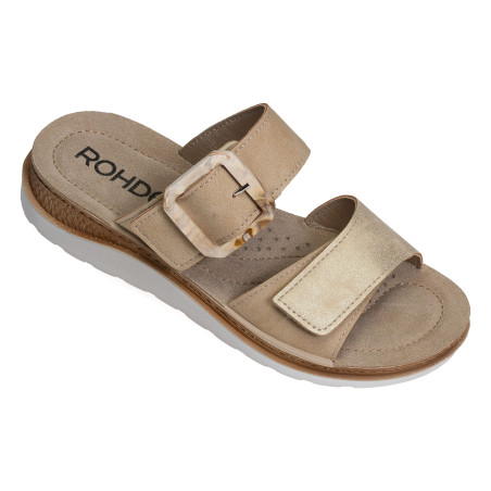 1301 Beige Platine, Mules Rohde