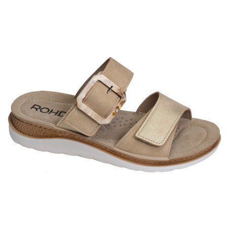1301 Beige Platine, Mules Rohde