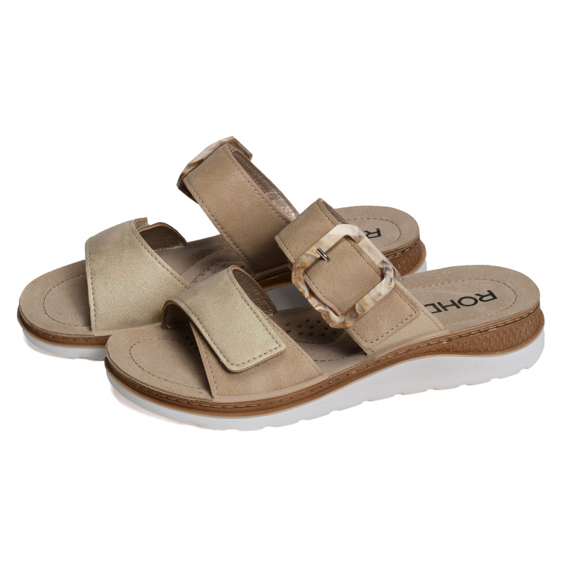 1301 Beige Platine, Mules Rohde
