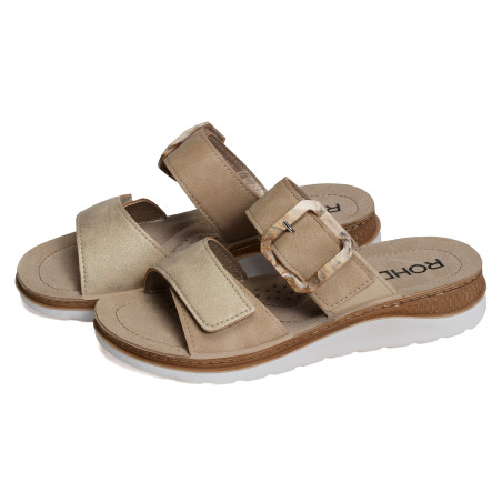 1301 Beige Platine, Mules Rohde