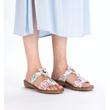 628P9 Multicolore, Mules Rieker