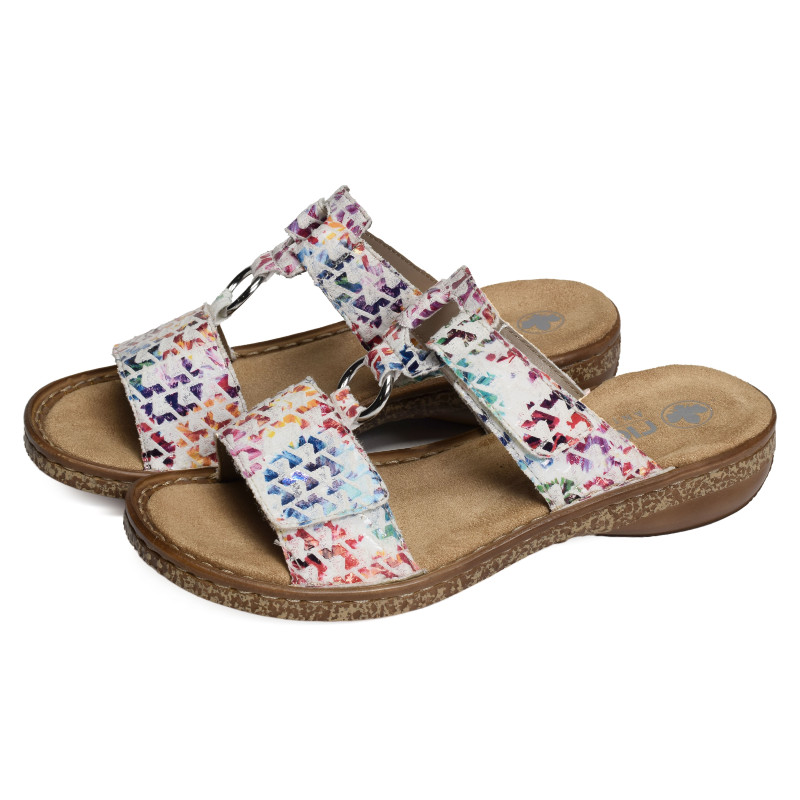 628P9 Multicolore, Mules Rieker