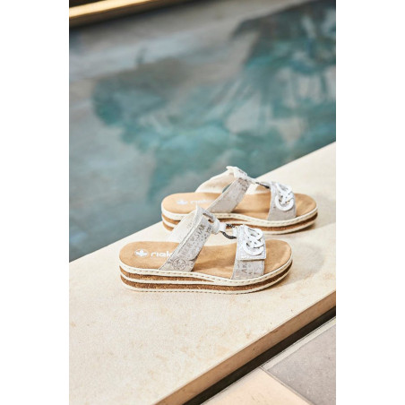 62936 Gris Argent, Mules Rieker