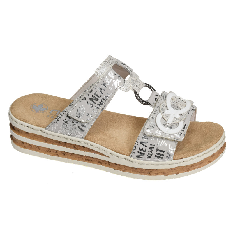 62936 Gris Argent, Mules Rieker