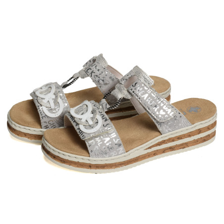 62936 Gris Argent, Mules Rieker