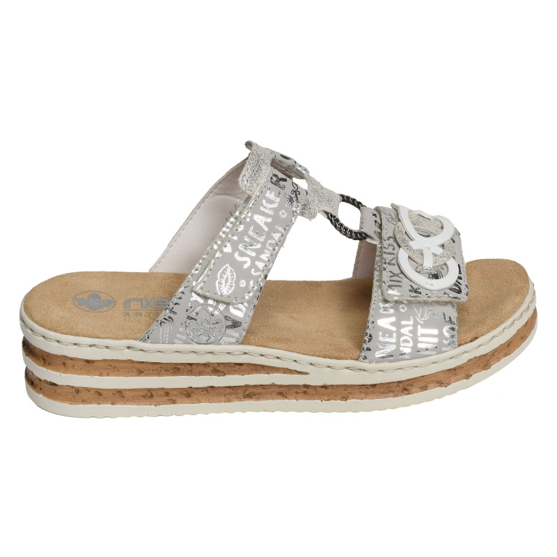 62936 Gris Argent, Mules Rieker