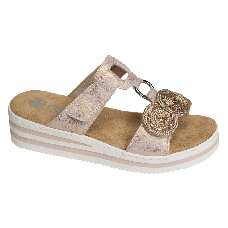 V0200 Rose Or, Mules Rieker