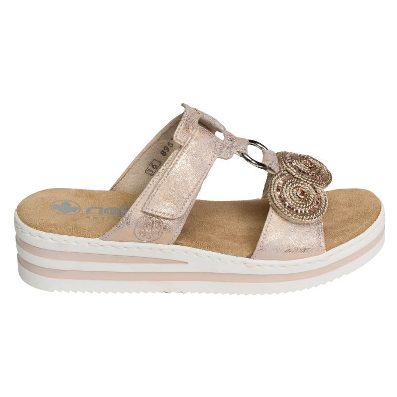 V0200 Rose Or, Mules Rieker