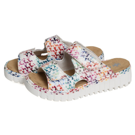 V1392 Multicolore, Mules Rieker
