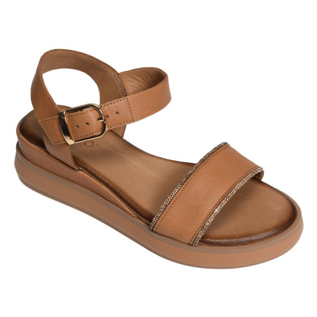 113128 Marron, Sandales compensées Inuovo