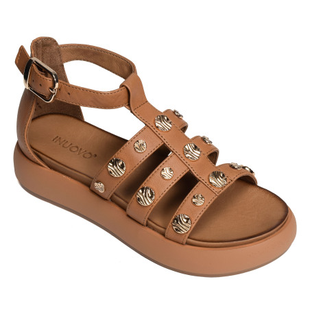 A96039 Marron, Nu-Pieds à plateforme Inuovo