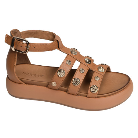 A96039 Marron, Nu-Pieds à plateforme Inuovo