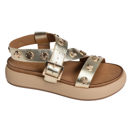 A96041 Gold, Nu-Pieds à plateforme Inuovo