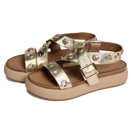A96041 Gold, Nu-Pieds à plateforme Inuovo