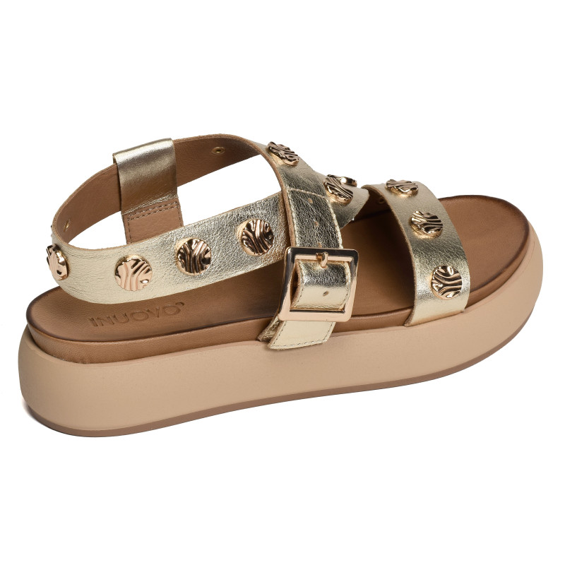 A96041 Gold, Nu-Pieds à plateforme Inuovo