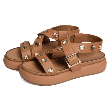 A96041 Marron, Nu-Pieds à plateforme Inuovo