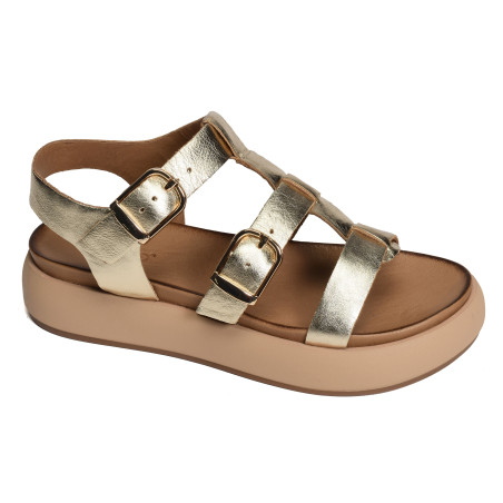 A96046 Gold, Nu-Pieds à plateforme Inuovo